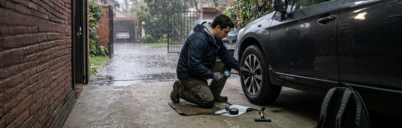 Consejos para conducir con acompañantes durante la lluvia - secundaria